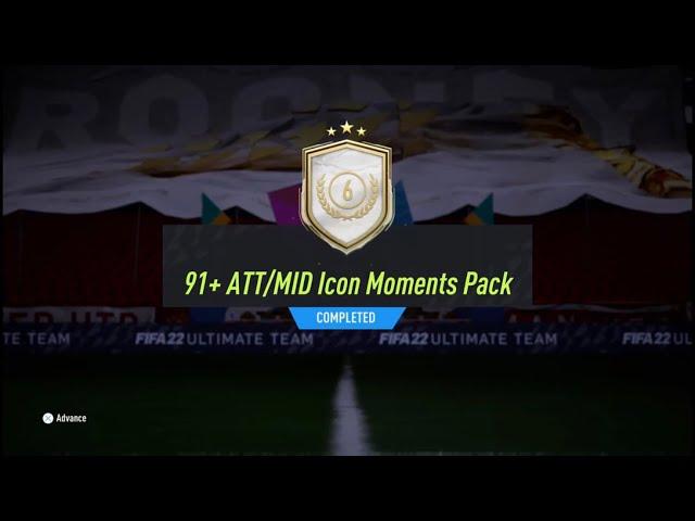 91+ ATT/MID Icon Moments Pack | Fifa 22 Ultimate Team