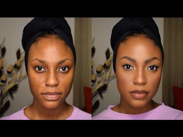 YOUR SKIN BUT BETTER  MAKEUP LOOK FOR BEGINNERS #Darkskin #brownskin  #poc