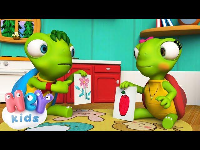 The Turtle Family Song  Songs for Kids & Nursery Rhymes by HeyKids