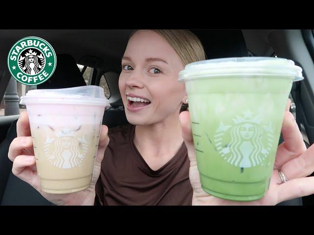 NEW STARBUCKS Cherry Cold Foam Chai Latte, Lavender Cold Foam Oatmilk Matcha, & Jalapeño Chicken Po