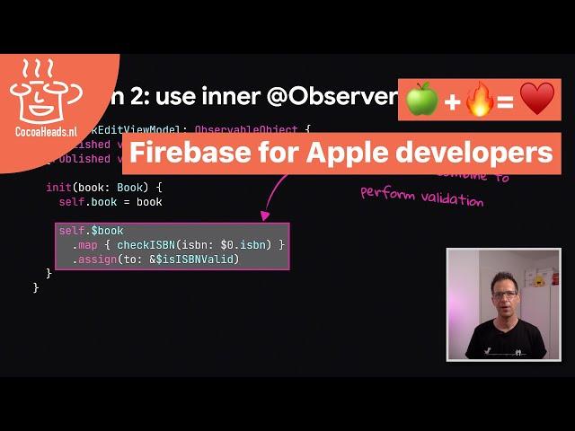   +   = ️   Firebase for Apple Developers, by Peter Friese (English)