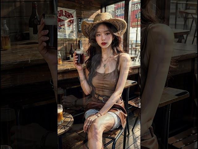 CowGirl | AI Beauties | Full version of this video on my channel | LookBook | 카우걸 | 룩북