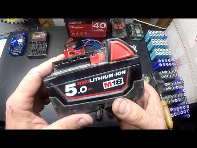 Milwaukee m18 bad cells replaced FULL INSTRUCTIONS