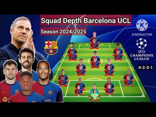 Squad Depth Barcelona UEFA Champions League 2024/2025 ~ With Bernardo & Goretzka ~ Update 24 Juny