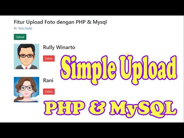 Fitur Upload Foto dengan PHP & MySQL