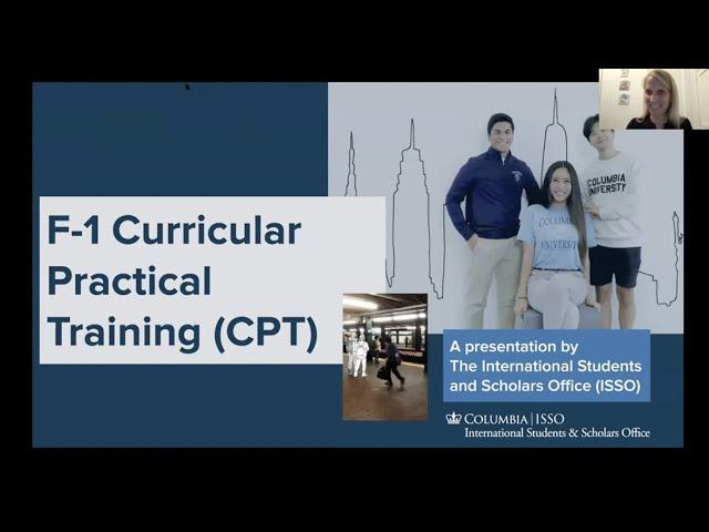 CUIMC -- Curricular Practical Training (CPT) Webinar