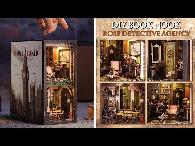 [4K] Rose Detective Agency || CUTEBEE DIY Booknook Kit - Relaxing Satisfying Video