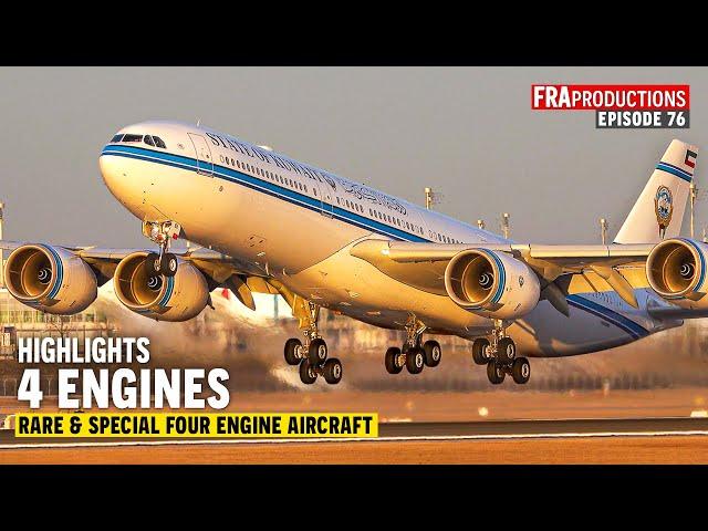 Aviation HIGHLIGHTS: Rare & Special 4-Engine Aircraft Planespotting