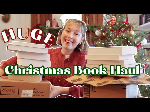 huge christmas book haul & unboxing  (I bought myself way too many books lol)