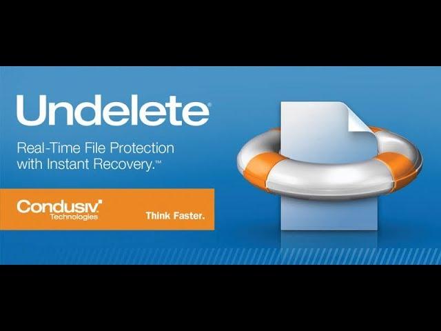 1. Undelete files quickly with Condusiv's instant file recovery software