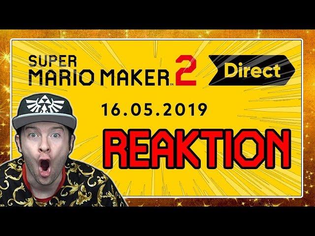 SUPER MARIO MAKER 2 Nintendo Direct 16.05.2019  Domtendos Live Reaktion