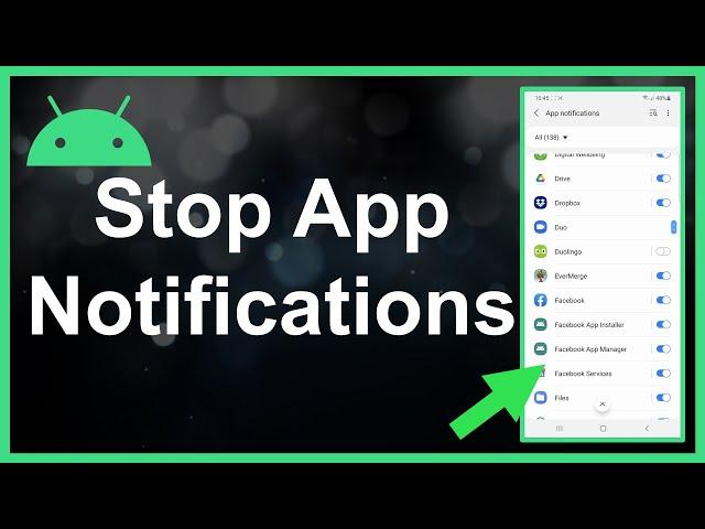 How To Turn Off App Notifications On Android