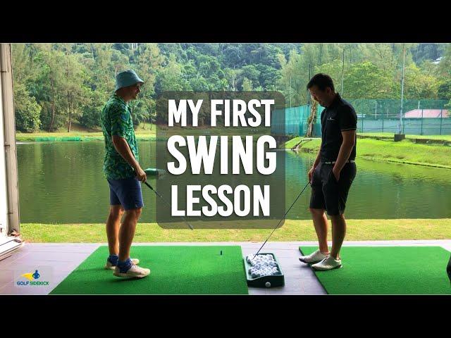 Pain Free Golf Swing - My First Ever Swing Lesson - Back to Basics