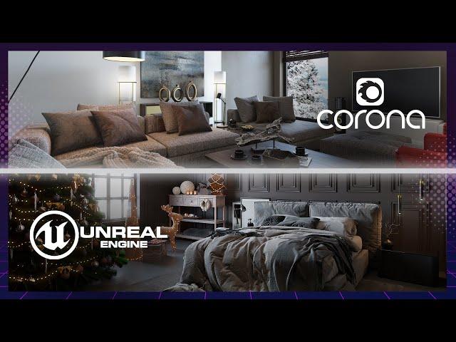 Unreal Engine vs 3Ds Max + Corona Renderer | Сравнение Инструментов