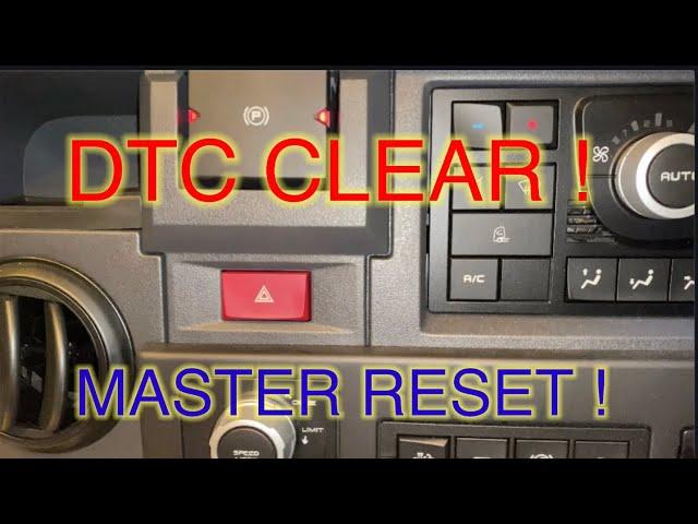 HGV VOLVO RENAULT FAULT CODE DTC CLEAR MASTER RESET !