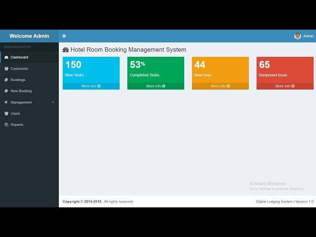 Hotel Room Booking Management System in PHP MySQL with Source Code