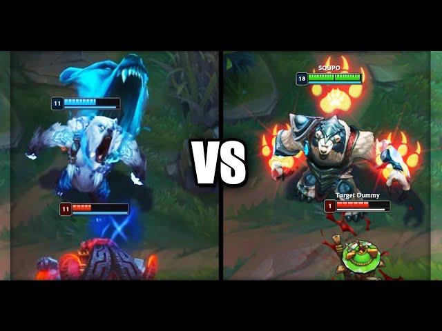 Volibear Rework NEW vs OLD Abilities Comparison (League of Legends)