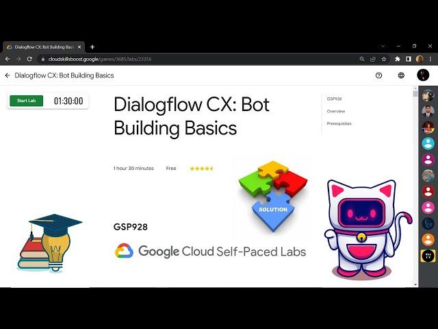 Dialogflow CX: Bot Building Basics || [GSP928] || Solution