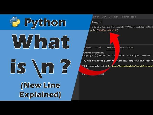 What is \n (backslash n)? Newline and Multiline Explained (with Python).