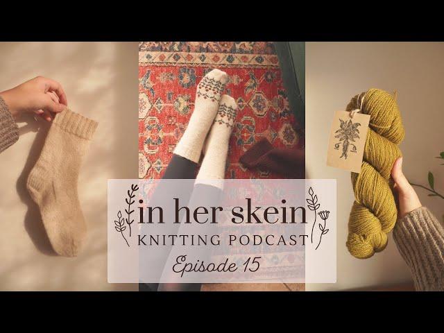 A free pattern, festive socks & new ideas! In Her Skein Knitting Podcast Ep. 15