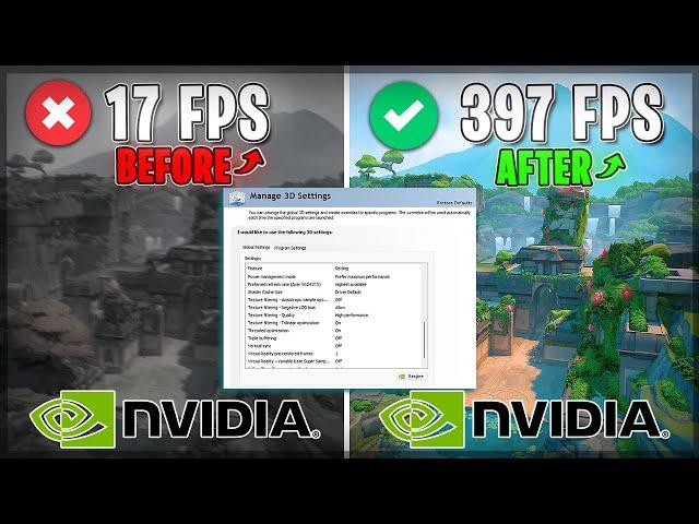 NVIDIA CONTROL PANEL - Best Settings for FPS & Performance in 2023!