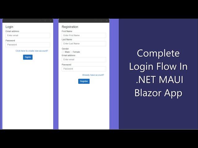 Implementing Complete Login Flow In .NET MAUI Blazor App.