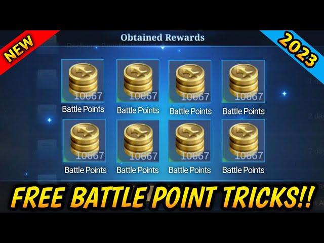 FREE BATTLE POINTS TRICK 2023! 5 EASY WAY TO GET BP FASTER IN MOBILE LEGENDS