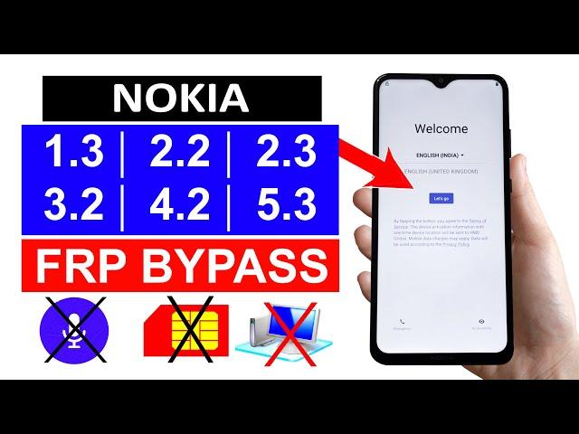 Nokia 1.3/2.2/2.3/3.2/4.2/5.3 - ANDROID 11 Google/FRP Bypass  (without pc) - NEW TRICK