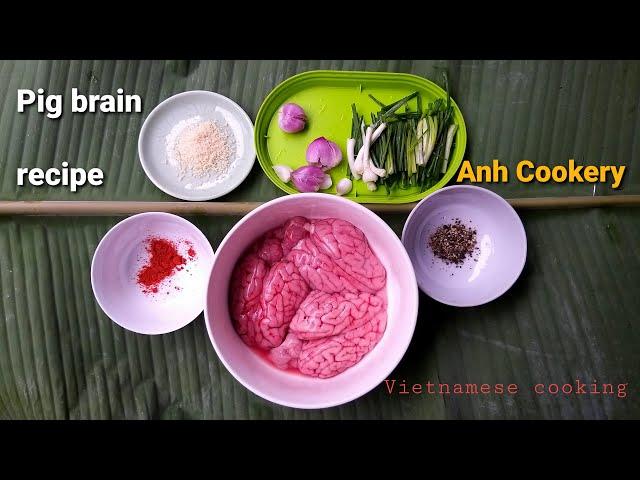 VIETNAMESE COOKING with pig brain recipe -Vietnamese Food cooking recipes-Vietnamese cooking recipes