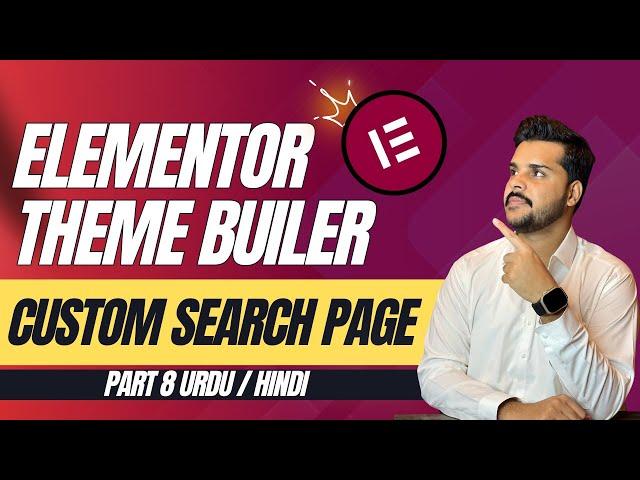 How to Create a Custom Search Results Page in Elementor Theme Builder | Custom Search Page design