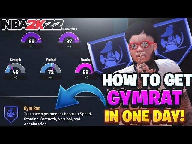 How to get GYM RAT on NEXT GEN NBA 2K22 IN LESS THAN 1 HOUR!!! (After Patch)