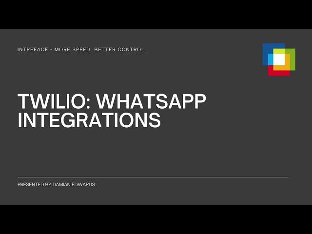 Twilio: WhatsApp Integration Demo