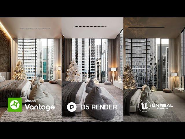 Interior Arch-Viz | D5 Render vs Chaos Vantage vs Unreal Engine 5