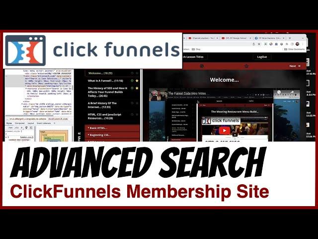 Building Advanced Search Functions Into a ClickFunnels 1.0 Membership Area