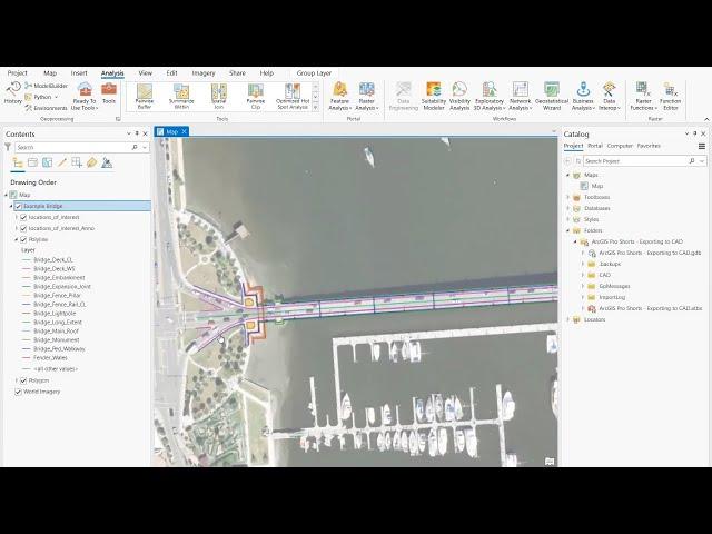 Export feature layers as CAD drawings in ArcGIS Pro