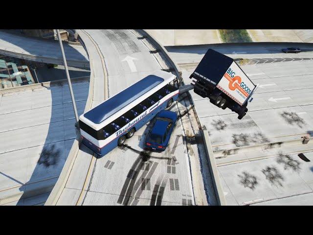 10 Minutes of GTA 5 NPCs Driving Off an Overpass ep2