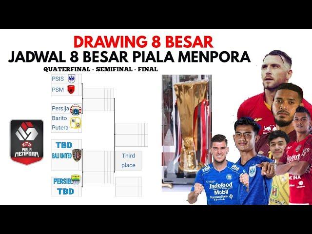 Drawing Babak 8 Besar Piala Menpora 2021 - Jadwal perempat final Piala menpora 2021