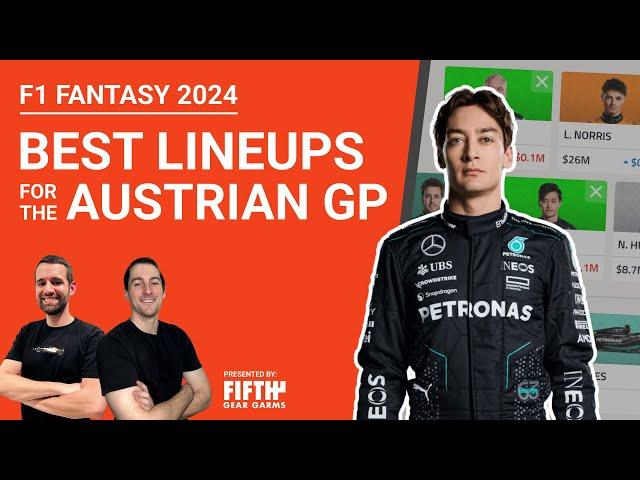 F1 Fantasy 2024: BEST LINEUPS for the Austrian GP | The Fantasy Formula