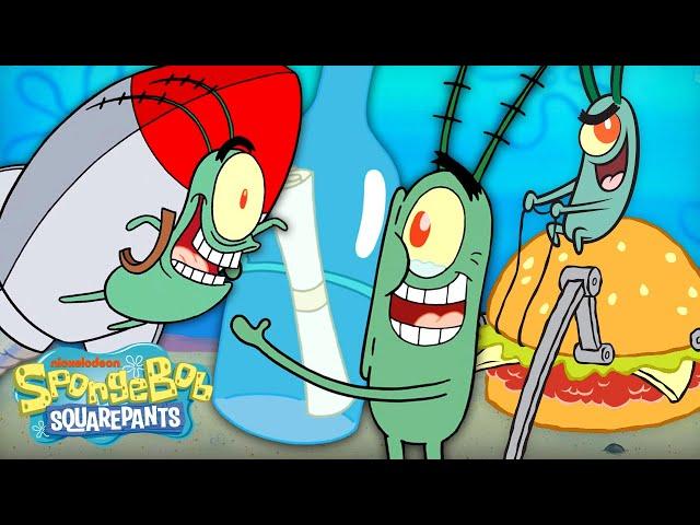 Plankton's Ultimate Schemes to Steal the Krabby Patty Formula  | 40 Minute Compilation | SpongeBob