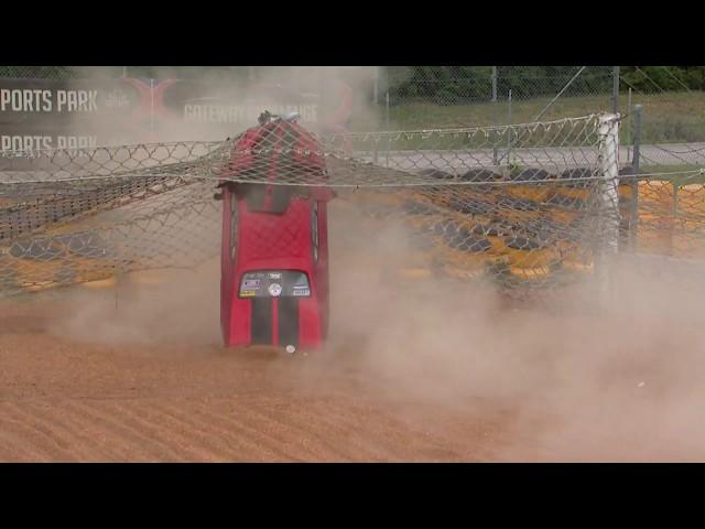 Pro Mod driver Mike Bowman's parachutes failed during qualifying at St. Louis