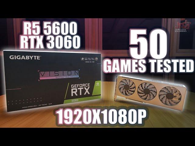 RTX 3060 + Ryzen 5 5600 tested in 50 games | highest settings 1080p benchmarks!