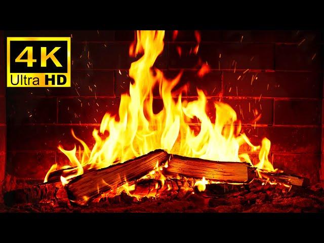  Cozy Fireplace 4K Ambience – Relaxing Crackling Fire Sounds for Sleep & Comfort