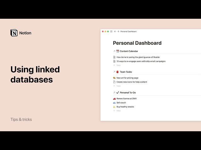 Using linked databases