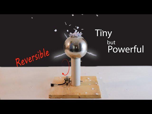 How to make a powerful van de Graaff  machine for school science project , new design.