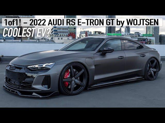 1of1! COOLEST EV EVER? 2022 AUDI RS E-TRON GT by WOJTSEN - Maxton Bodykit, Turismo wheels, Air-ride