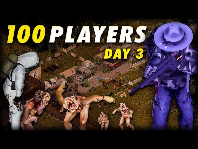 The Last Of Us in Project Zomboid | 100 Players Civilization - Day 3