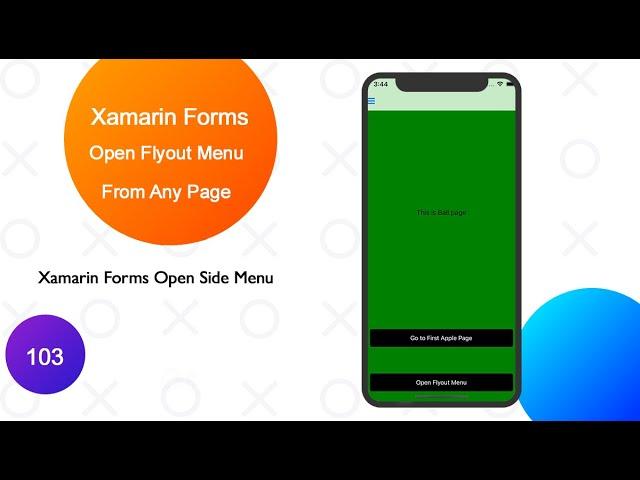 Xamarin Forms Shell Open Side menu on Button Click