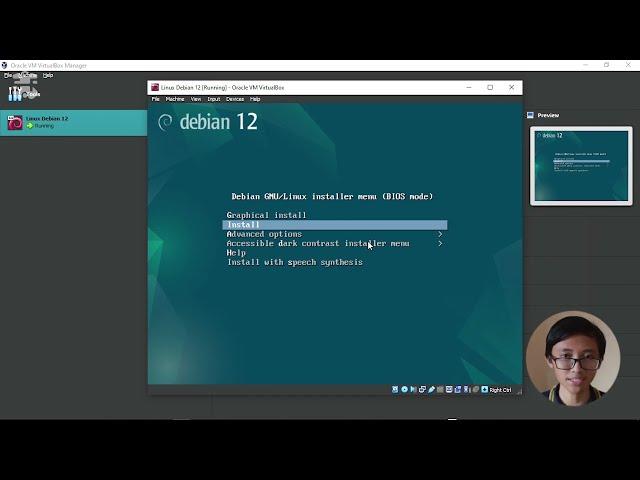 Install Sistem Operasi Linux Debian 12 di Virtual Box 7.0