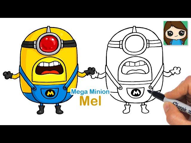 How to Draw Mega Minion Mel | Despicable Me 4