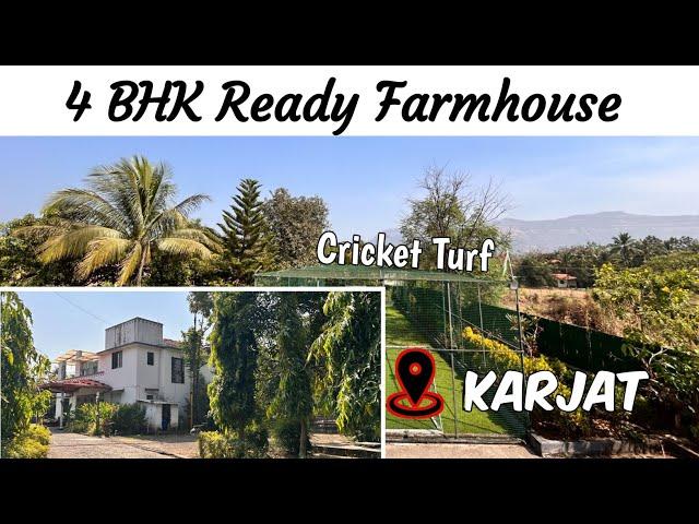 4 BHK Ready Farmhouse For sale in karjat with swimming Pool, Karjat Estate Agent 9112238439